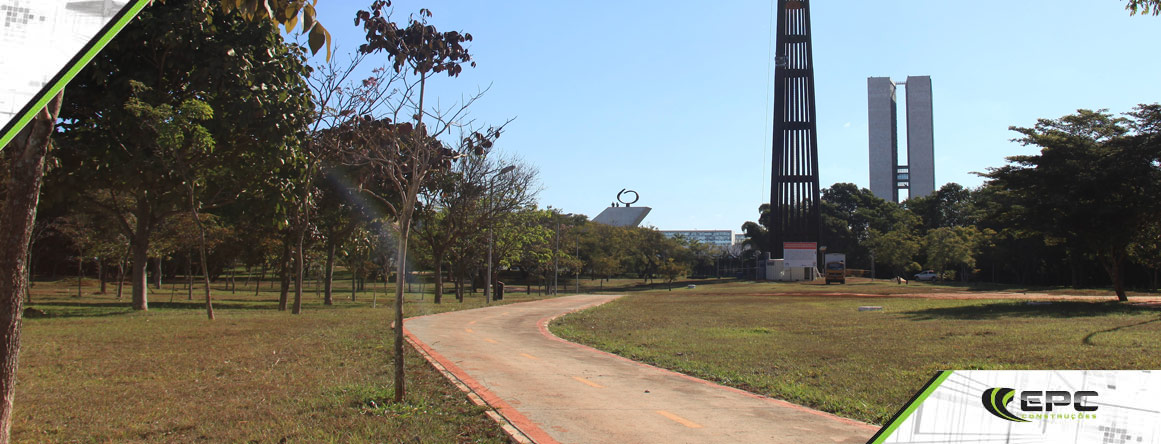 Execução de ciclovias, incluindo paisagismo no Plano Piloto - RA I